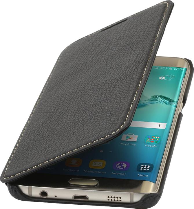 Produktbild StilGut Book Type Case ohne Clip für S6 Edge+, schwarz (Samsung Galaxy S6 Edge+)