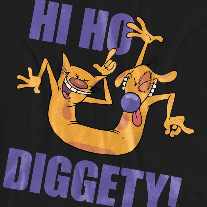Actual product image CatDog Unisex Adult Hi Ho Diggety T-Shirt (M)