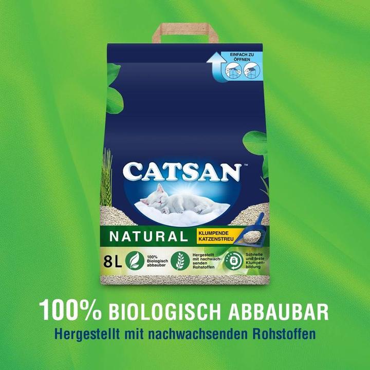 Image du produit Catsan Natural (Agglomérant, Biodégradable, Neutralisant, 4.68 kg)