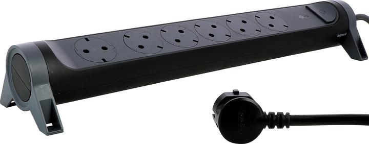 Produktbild Legrand Drehbare Steckdosenleiste, 6-fach Steckdose (6 x, CEE 7/3, CEE, 1.50 m)