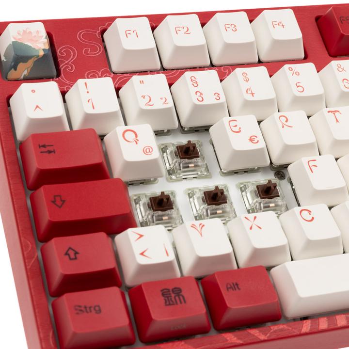 Produktbild Varmilo VEA109 Koi Gaming Tastatur, MX-Brown, weisse LED (DE, Kabelgebunden)