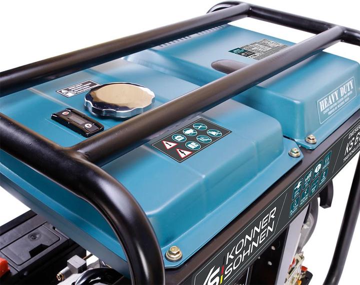 Image du produit Könner & Söhnen KS GENERATOR DIESEL KS 6100HDE (EURO V) 5,5kW 230V, ROZRUCH ELEKTRYCZNY (5000 W, 11 l)