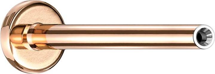 Star Piercing Micro Threadless Labret-Stab rosegold (ohne Messing, Titan G23)