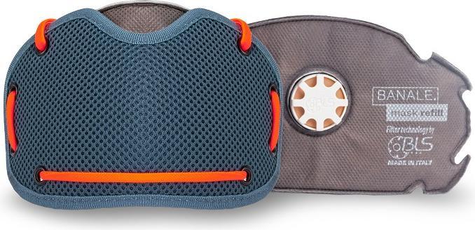 Produktbild Banale Schutzmaske MKBA Orange & Blau (P2 R, 1 x)
