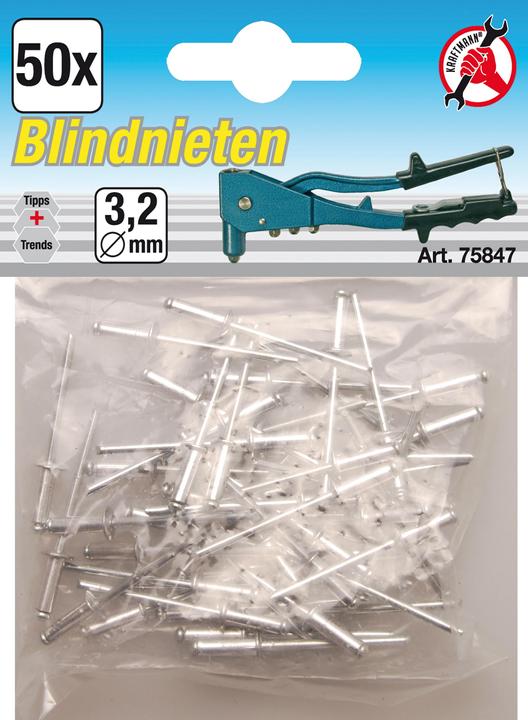 Immagine prodotto BGS Assortimento rivetti a strappo Ø 3,2 mm 50 pz.