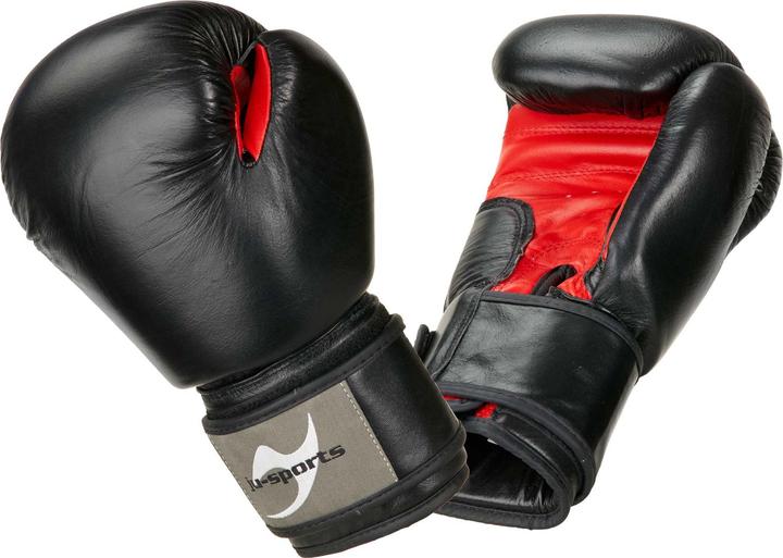 Immagine prodotto Ju-Sports Guanti da boxe nero/rosso (16 OZ)