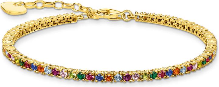 Image du produit Thomas Sabo Bracelet pierres de couleur (19 cm, Argent sterling 925, Or jaune 750 plaqué or)
