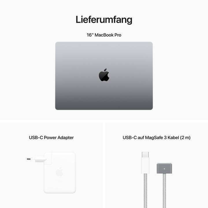 Produktbild Apple MacBook Pro – 2023 (16", M2 Pro, 16 GB, 1000 GB, DE)