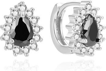 Actual product image Beneto Charming silver earrings with zircons AGUC2434L (L)