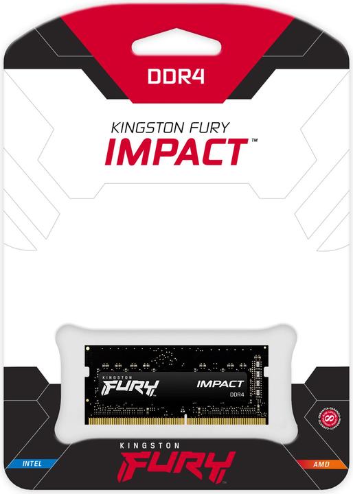 Produktbild Kingston FURY Impact (1 x 16GB, 3200 MHz, DDR4-RAM, SO-DIMM)