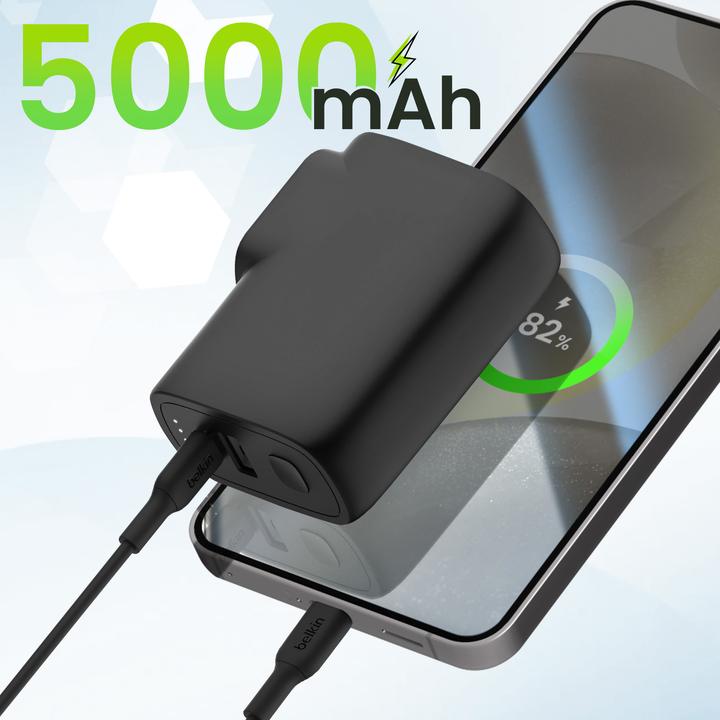 Actual product image Belkin chargeur secteur hybride 25W et B (5000 mAh, 25 W, 25 Wh)