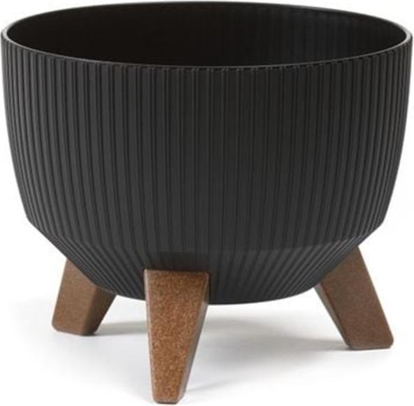 Produktbild Neogard Blumentopf ROMA ECO, Ø 24 cm, schwarz (25 cm)