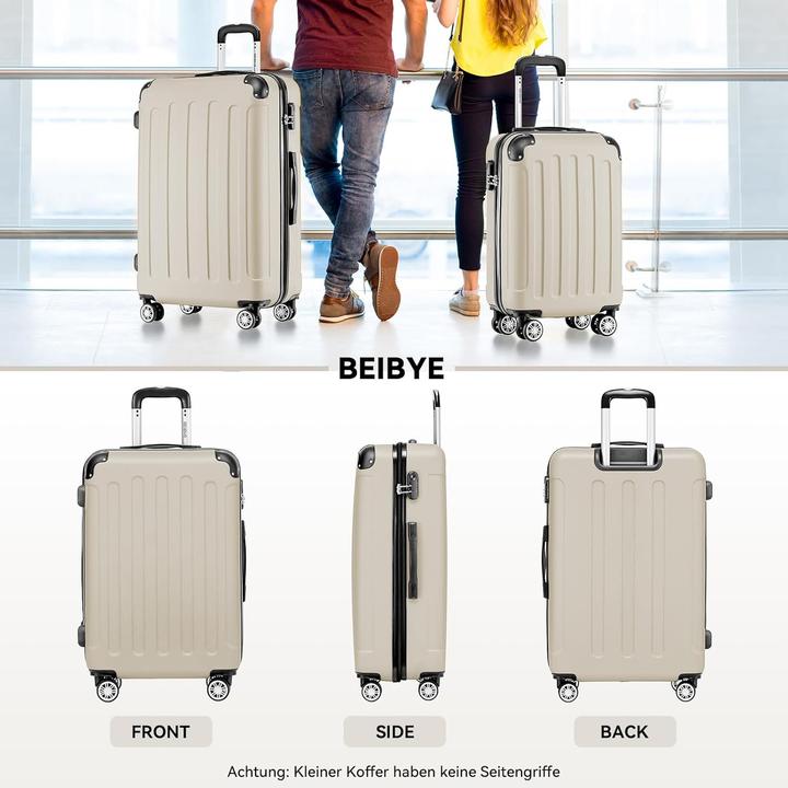 Produktbild Beibye 3-teiliges Hartschalenkoffer-Set (110 l, Handgepäck (bis 50l), M (50 - 90l), L (90 - 115l))