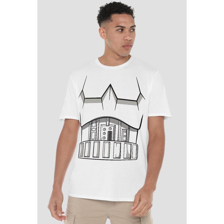 Actual product image Star Wars Mens Stormtrooper Costume T-Shirt (M)
