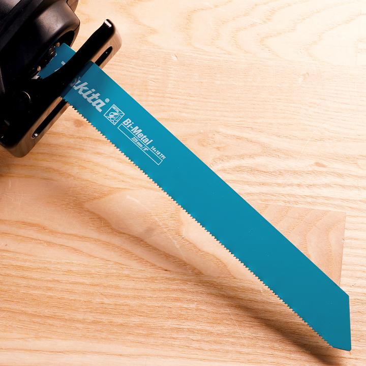 Produktbild Makita B-43175 Straight saw blades BIM 225x1,1mm (14 + 18tpi), 5pcs, for metal 3-8mm, for pipes <175mm