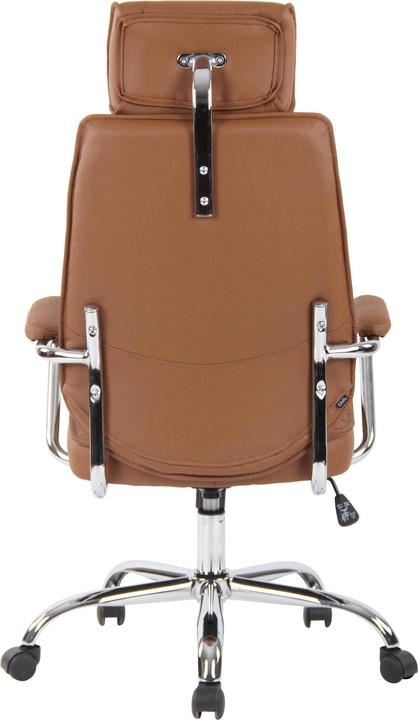 Actual product image CLP Office chair Rako genuine leather light brown