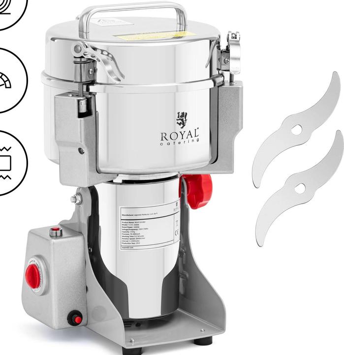 Produktbild Royal Catering Multi-Zerkleinerer Kräuter (Kräuter, Diverse Gewürze, Meersalz, Salz, Chili, Pfeffer)