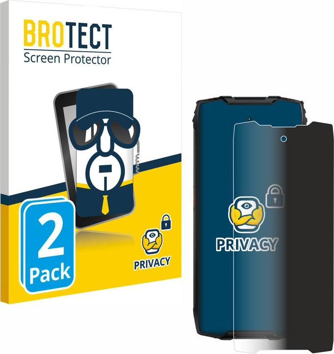 Actual product image BROTECT Anti-spy privacy film Blue light protection film (2 Piece, Blackview BV9300)