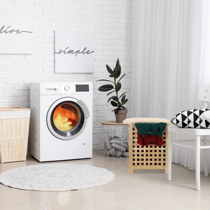 Actual product image Relaxdays Pouf portabiancheria (45 l)