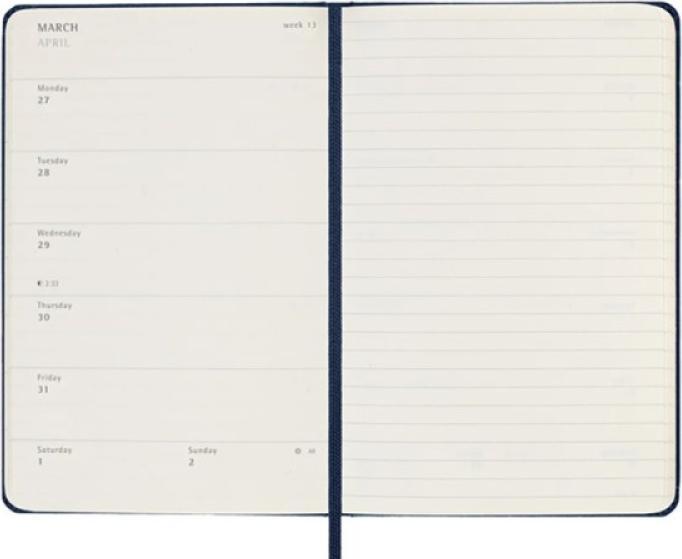 Immagine prodotto Moleskine Calendario settimanale degli appunti (13 x 21 cm, Inglese)