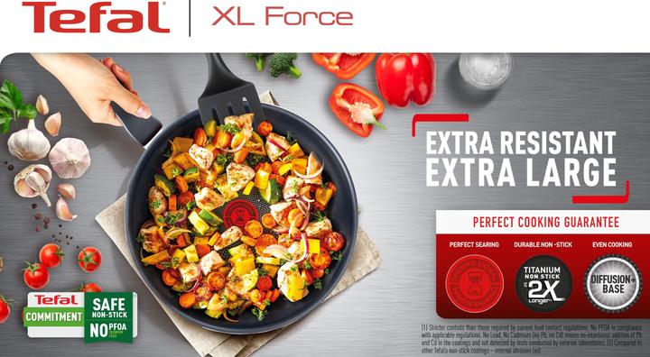 Actual product image Tefal XL Force (32 cm, Frying pan, Aluminium)