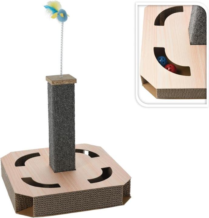 Actual product image PETS Collection scratching post nature 40x40x40 cm, colour (40 cm, Nature)