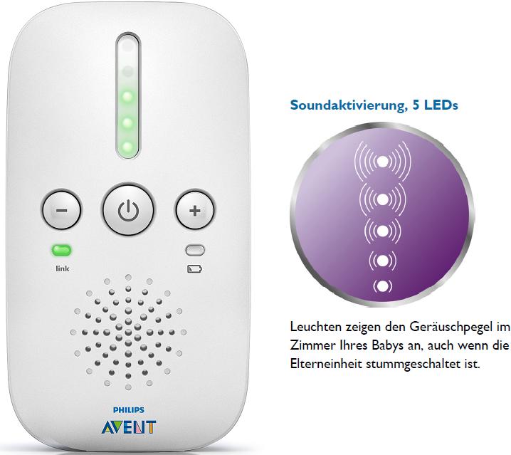 Produktbild Philips Avent Smart Eco Dect SCD501 (Babyphone Audio, 300 m)