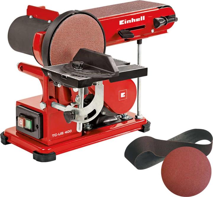 Produktbild Einhell Stand-Band-Tellerschleifer TC-US400 (Bandschleifer, Doppelschleifer, 375 W)
