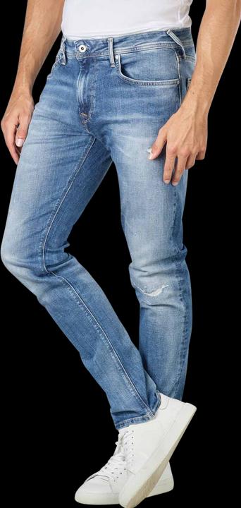 Actual product image Pepe Jeans Stanley Destroyed Tapered Fit Medium Blue (W29/L32)