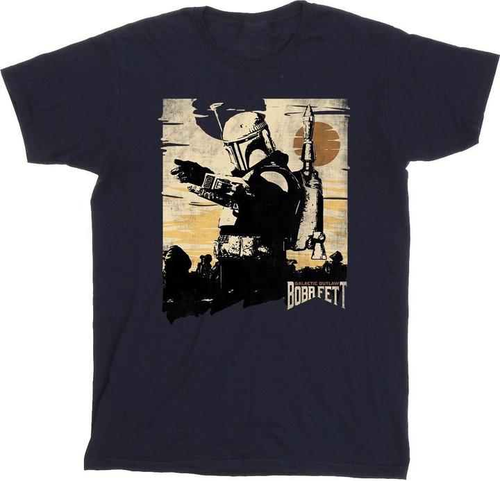 Immagine prodotto Star Wars The Book Of Boba Fett Points Maglietta Uomo (L)