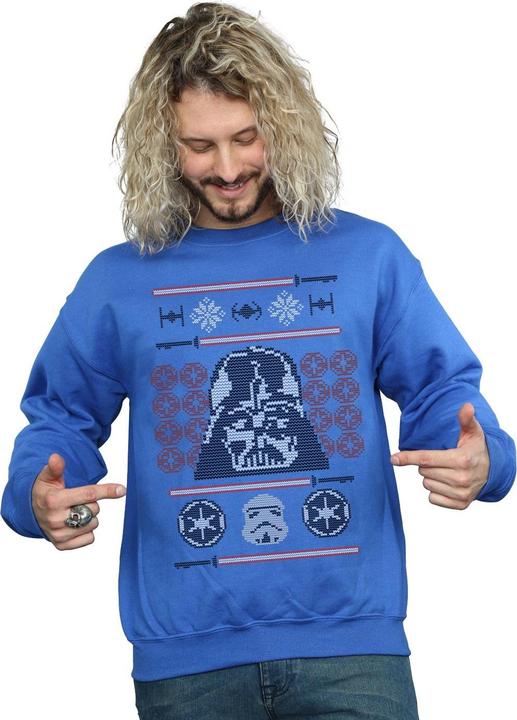 Produktbild Star Wars Christmas Vader Head Fair Isle Sweatshirt (XL)