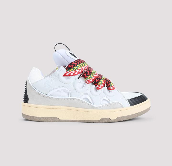 Produktbild Lanvin curb sneakers in leather and suede with multicolor laces (43)