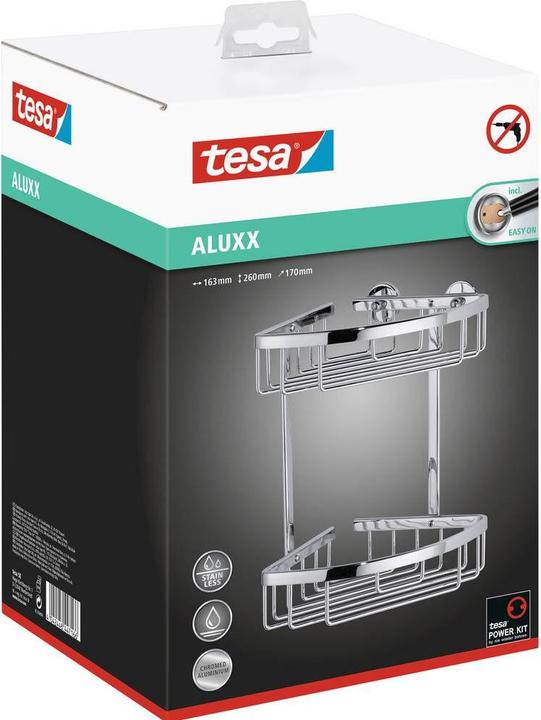 Immagine prodotto tesa Piatto doccia ALUXX con soluzione adesiva senza forare (18 x 18 x 26,5 cm)