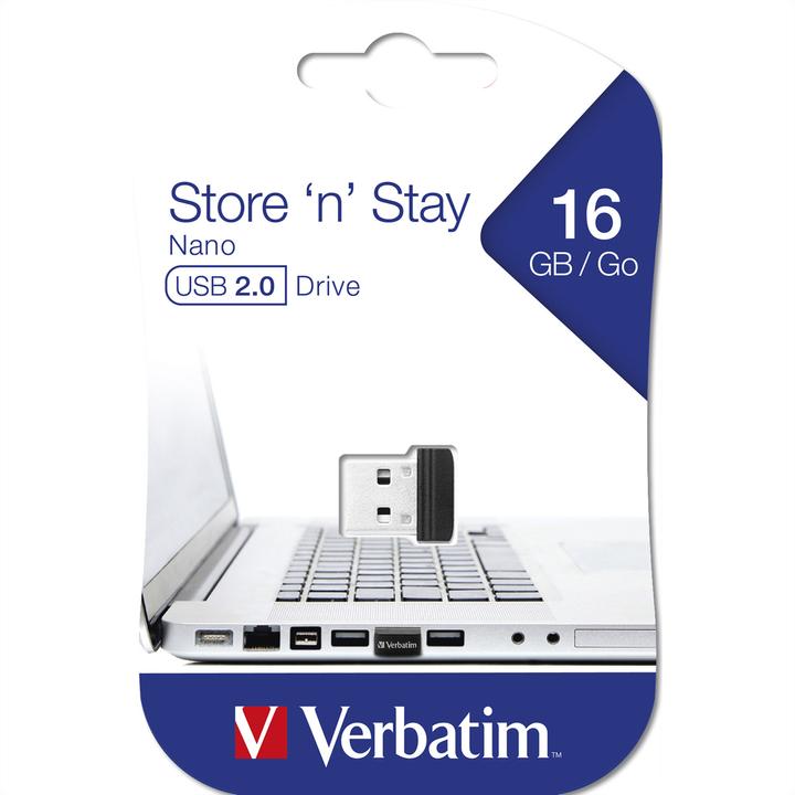 Actual product image Verbatim Nano (16 GB, USB-A, USB 2.0)