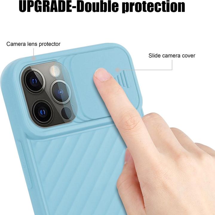 Immagine prodotto Cadorabo Cover in TPU con protezione della fotocamera (Apple iPhone 13 Pro)