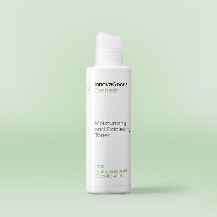 Produktbild InnovaGoods Feuchtigkeitsspendendes Gesichtswasser mit Peeling-Effekt CBD Zenfresh 150 ml (Peeling, 150 ml)