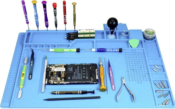 Actual product image Velleman SILICONE SOLDERING MAT - 450 x 300 mm (Storage)