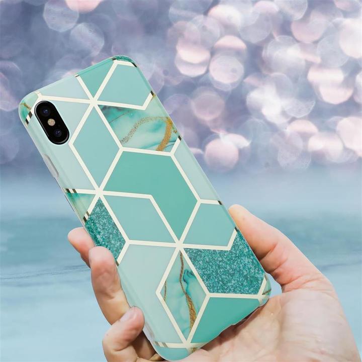 Actual product image Cadorabo IMD TPU Colorful Marble Cover (Apple iPhone X)