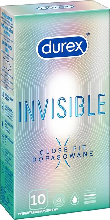 Productafbeelding Durex Invisible Close Fit Condooms Matched 10Pcs (10 Pcs.)