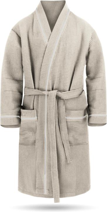 Actual product image Normani Mens Waffle Piqué Bali Dressing Gown (5XL)