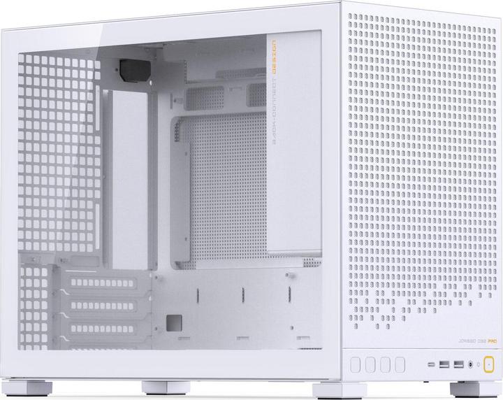 Produktbild Jonsbo D32 PRO White PC-Gehäuse, Mini-Gehäuse, mATX, Tempered Glass - weiss (ATX)