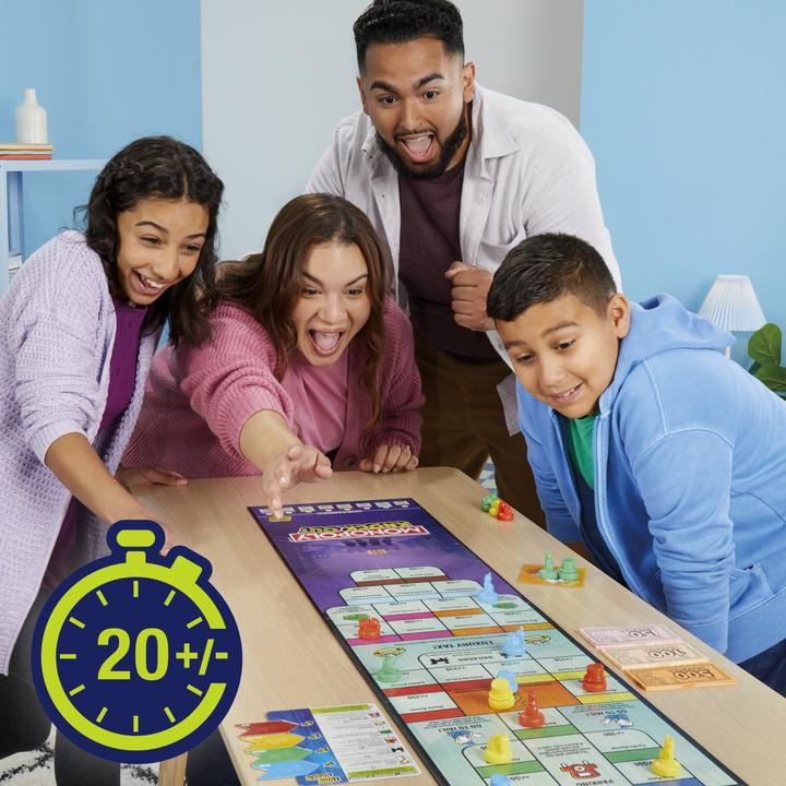 Actual product image Hasbro Monopoly Knockout Family Party Game, Quick-Playing Board Games for Ages 8+, 2-8 Players, 20 Mins. (Swedish)