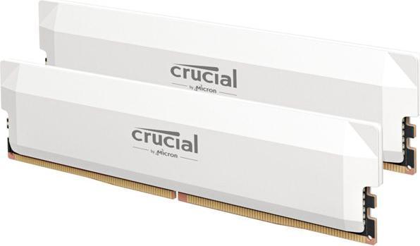 Image du produit Crucial Pro DDR5-6000 Kit 32GB 2x16GB UDIMM white Overclocking (2 x 16GB, 6000 MHz, RAM DDR5, U-DIMM)