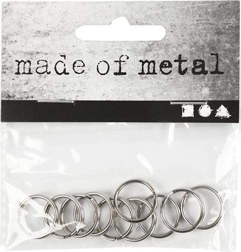 Image du produit Creativ Company Schlüsselringe 15mm, Set mit 10 Sück, aus Metall