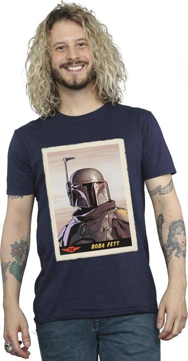 Actual product image Star Wars Mens The Mandalorian Boba Fett T-Shirt (L)