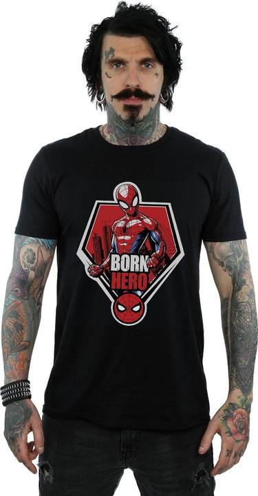 Actual product image Mens Spider-Man Born Hero T-Shirt (XL)