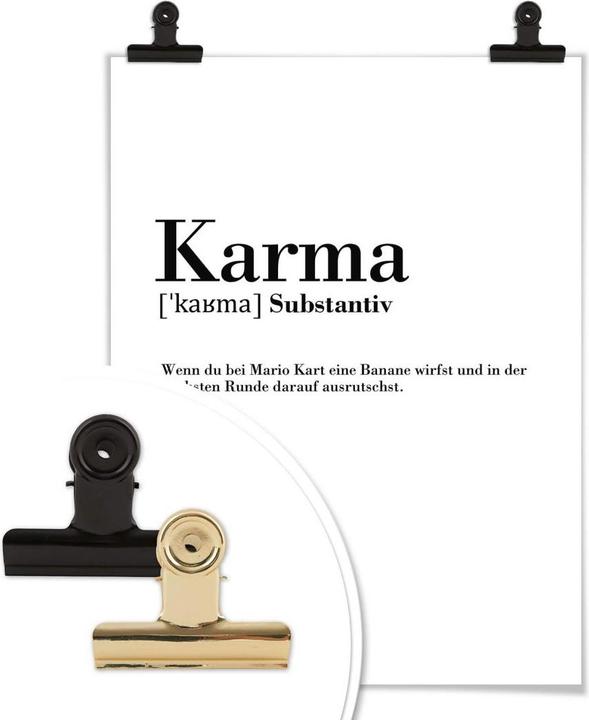 Produktbild Trenddeko Grammatik Karma (80 x 100 cm)