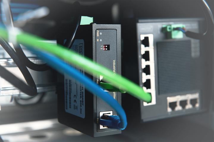 Immagine prodotto Digitus Splitter industriale Gigabit PoE+++ 802.3bt (1 Porti)
