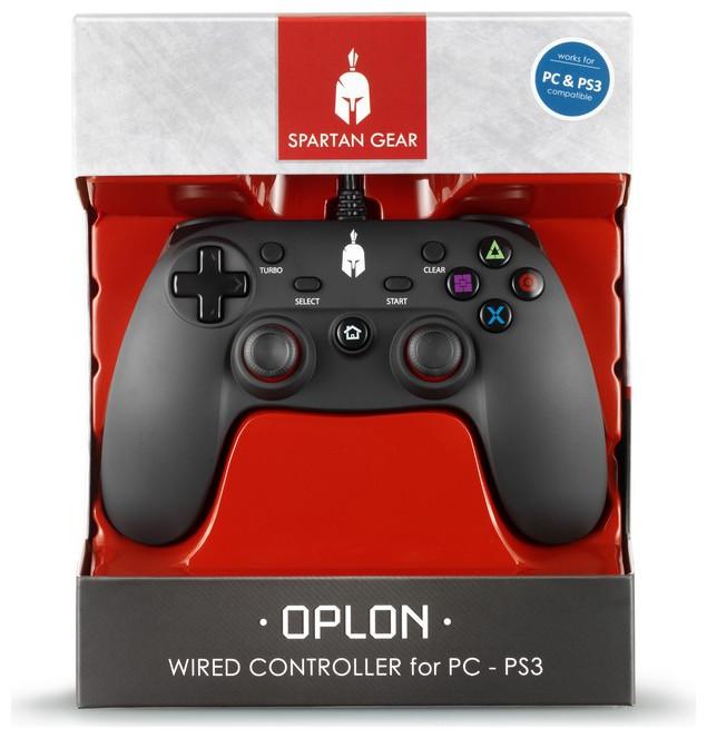 Immagine prodotto Spartan Gear Controller PS3 Oplon cablato nero compatibile con PC (PC)