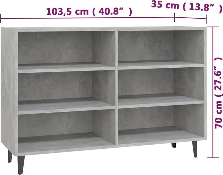 Actual product image VidaXL Lukas (103,5 x 35 x 70 cm)